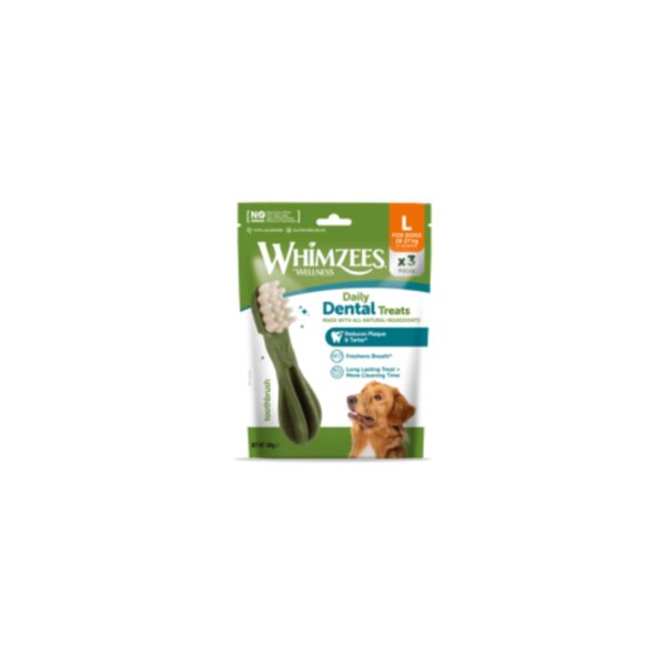 Whimzees Busta Discovery Snack Dentale Naturale Spazzolino per Cani Toothbrush