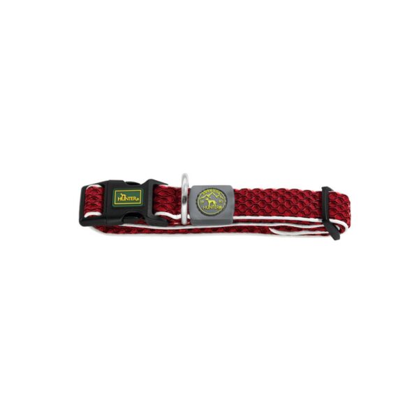 Hunter Collare per Cani Regolabile Hilo Vario Basic Rosso Riflettente