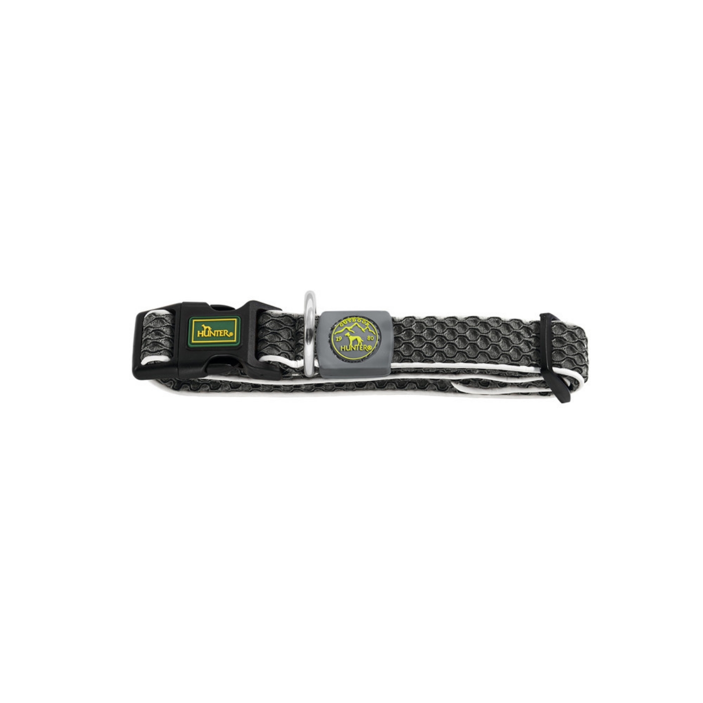 Hunter Collare per Cani Regolabile Hilo Vario Antracite Riflettente