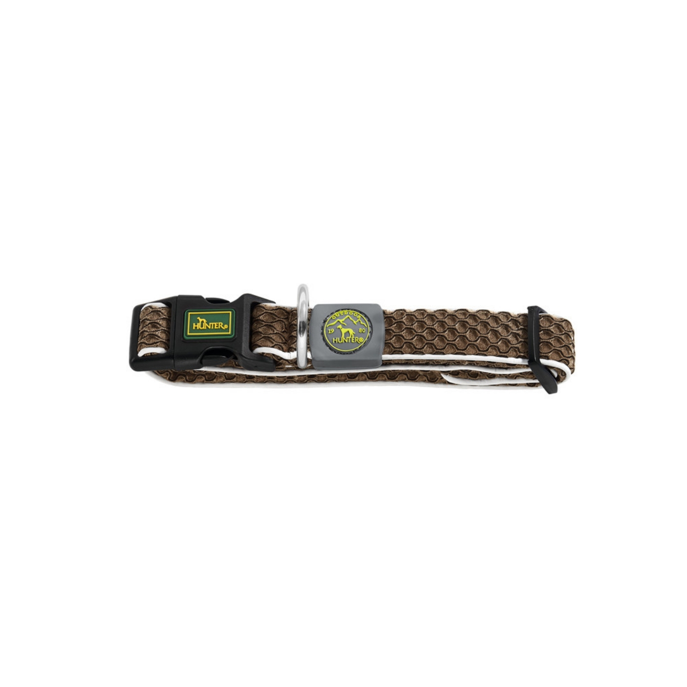 Hunter Collare per Cani Regolabile Hilo Vario Marrone Riflettente