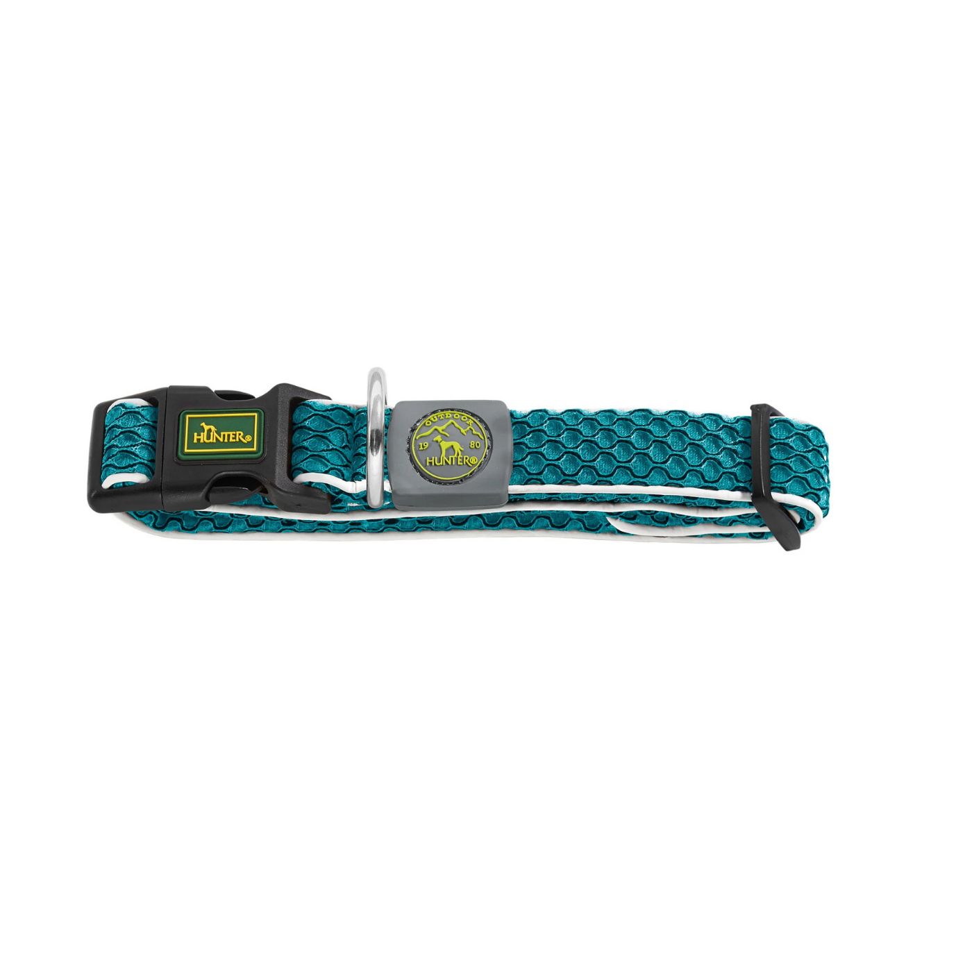 Hunter Collare per Cani Regolabile Hilo Vario Turchese Riflettente