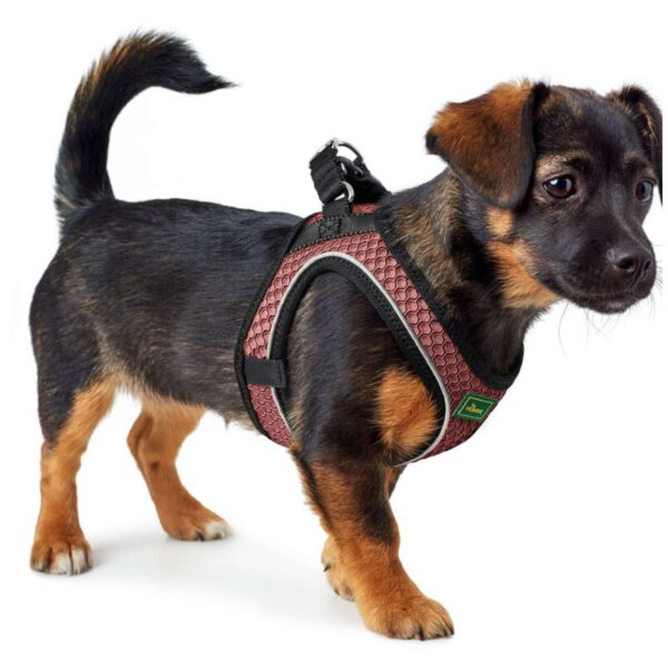 Hunter Pettorina per Cani Hilo Comfort Rosa Antico Riflettente