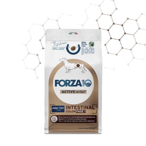 Forza 10 Intestinal Colon Fase 1 Mini e Toy Pesce per Cani Adulti 1,5 Kg