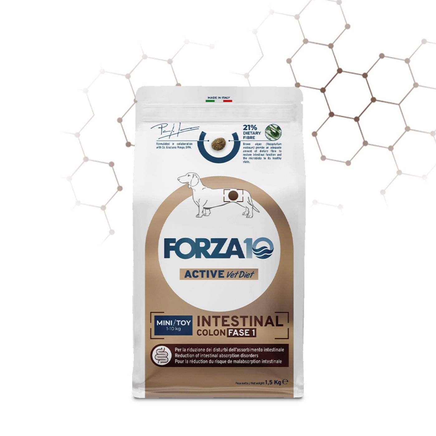 Forza 10 Intestinal Colon Fase 1 Mini e Toy Pesce per Cani Adulti 1,5 Kg