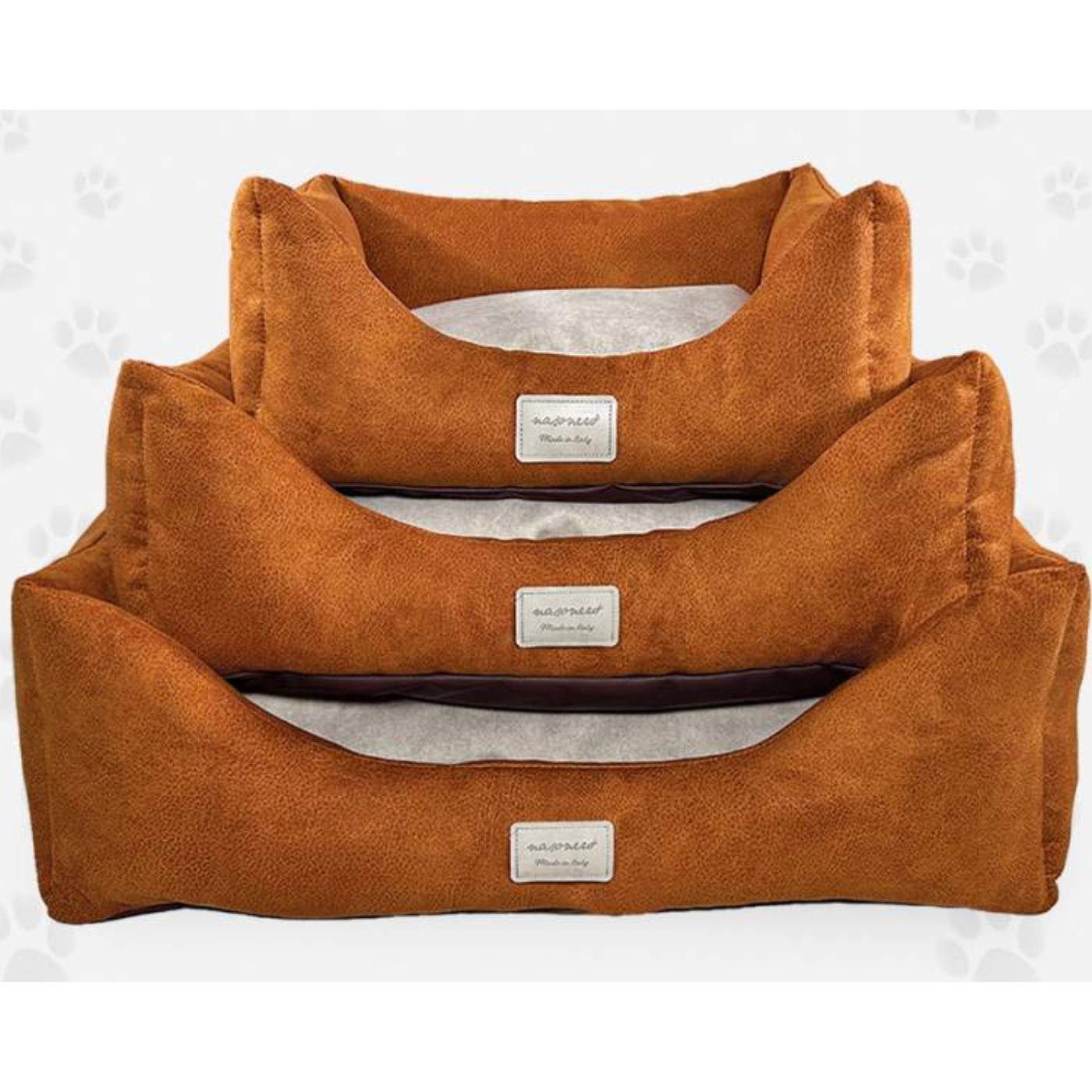 Nasonero Divano per Cani Completamente Sfoderabile Nice Cammello
