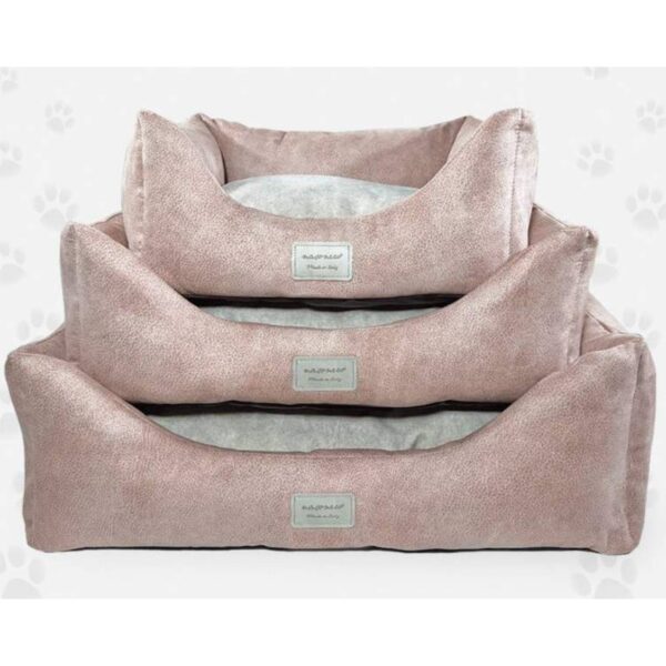 Nasonero Divano per Cani Completamente Sfoderabile Nice Rosa Antico