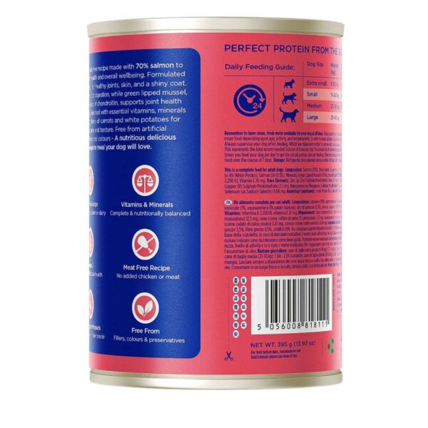 Fish4Dogs Multipack Finest Complete Umido Pesce e Verdure per Cani Adulti 6 Lattine da 395 g