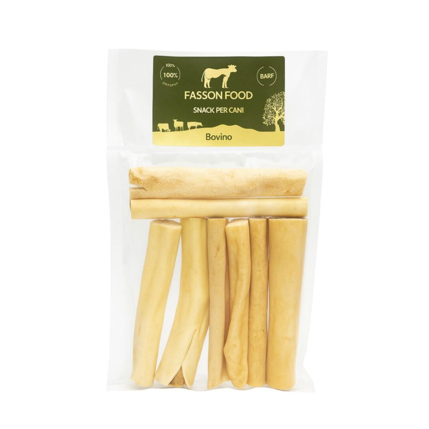 Fasson Food Coda di Bovino Masticativo Naturale per Cani 200 g