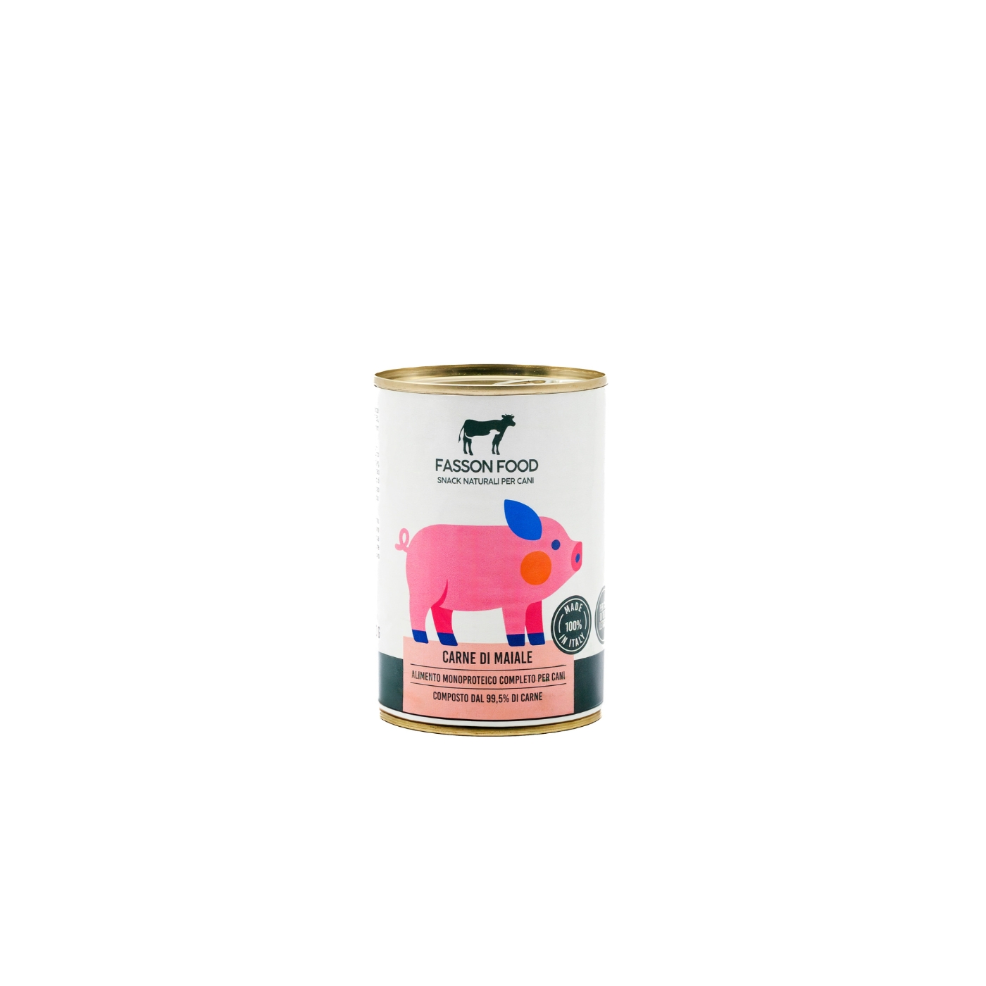 Fasson Food Carne di Maiale Alimento Completo Umido Monoproteico per Cani 400g