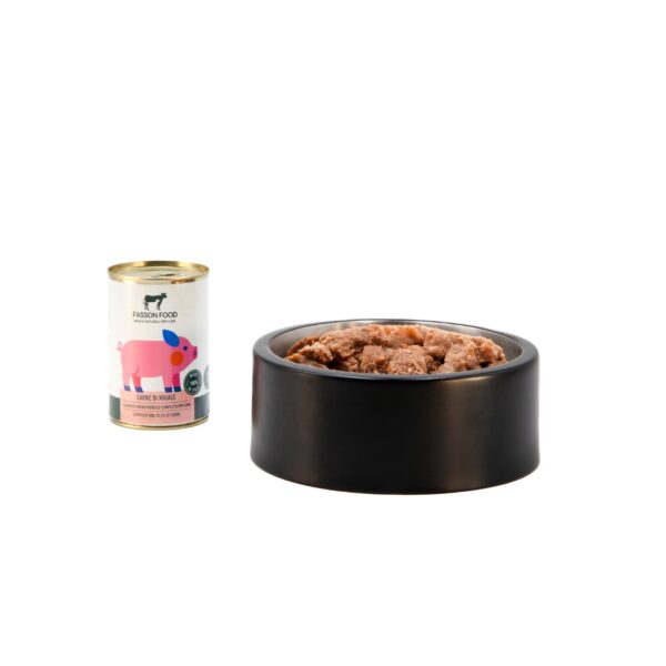 Fasson Food Carne di Maiale Alimento Completo Umido Monoproteico per Cani 400g