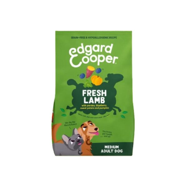 SACCO 7 Kg CROCCHETTA MEDIA M - Edgard & Cooper Agnello per Cani Adulti