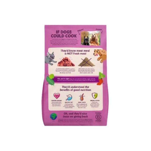 sacco 12 kg crocchetta grande l edgard & cooper cervo e anatra per cani adulti