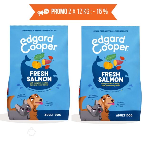edgard & cooper salmone norvegese per cani adulti