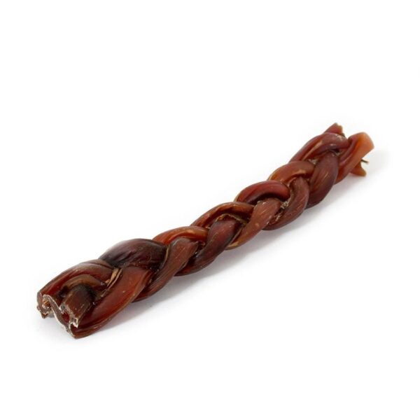 Sanadog Snack per Cani Verga di Toro Nervo di Bue Intrecciata Grande 25 cm Sfusa