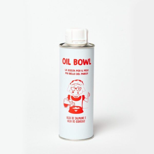 Real Bowl Olio di Salmone Girasole e Lino per Cani Oilbowl