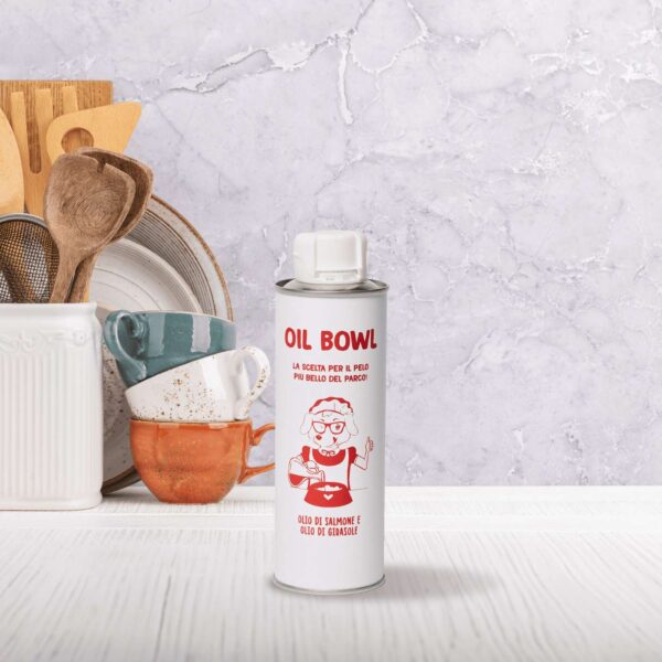 Real Bowl Olio di Salmone Girasole e Lino per Cani Oilbowl