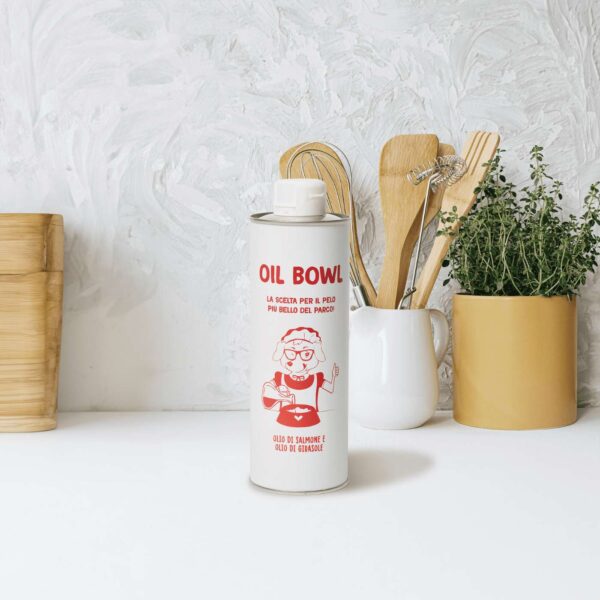 Real Bowl Olio di Salmone Girasole e Lino per Cani Oilbowl