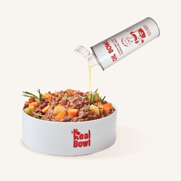Real Bowl Olio di Salmone Girasole e Lino per Cani Oilbowl