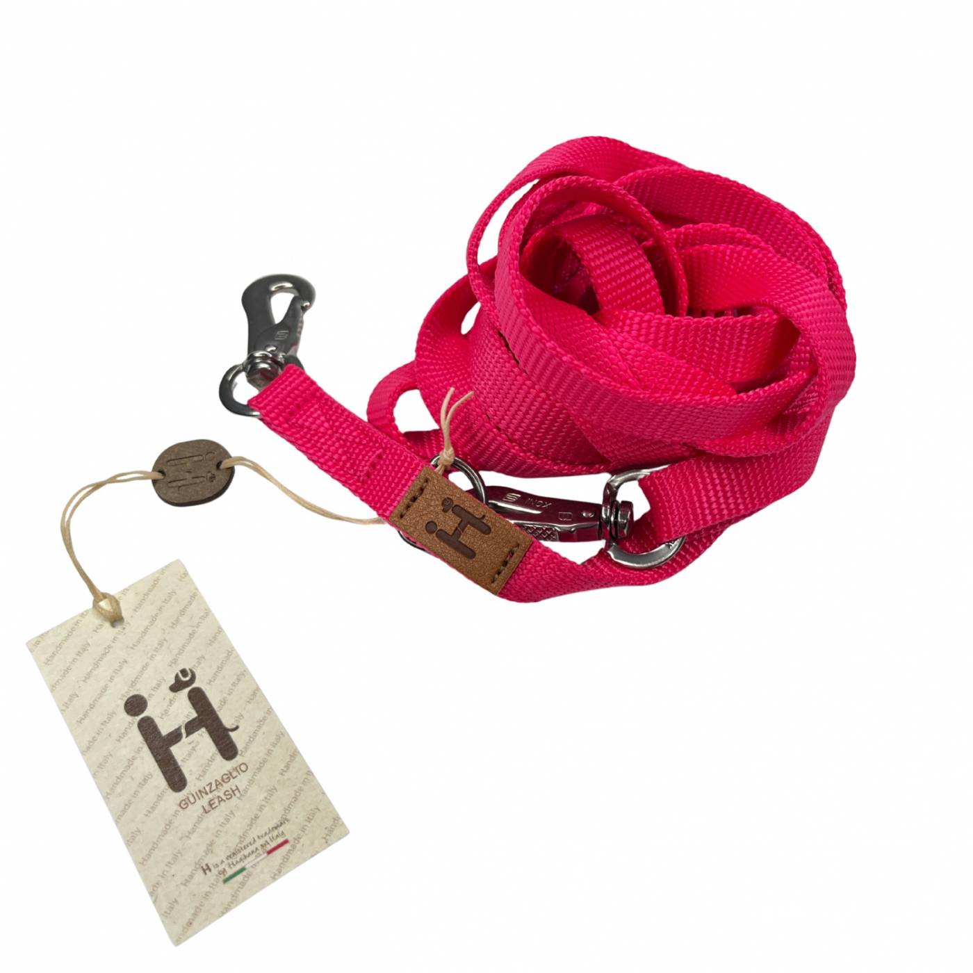 Haqihana Guinzaglio per Cani in Nylon Neon Bubblegum