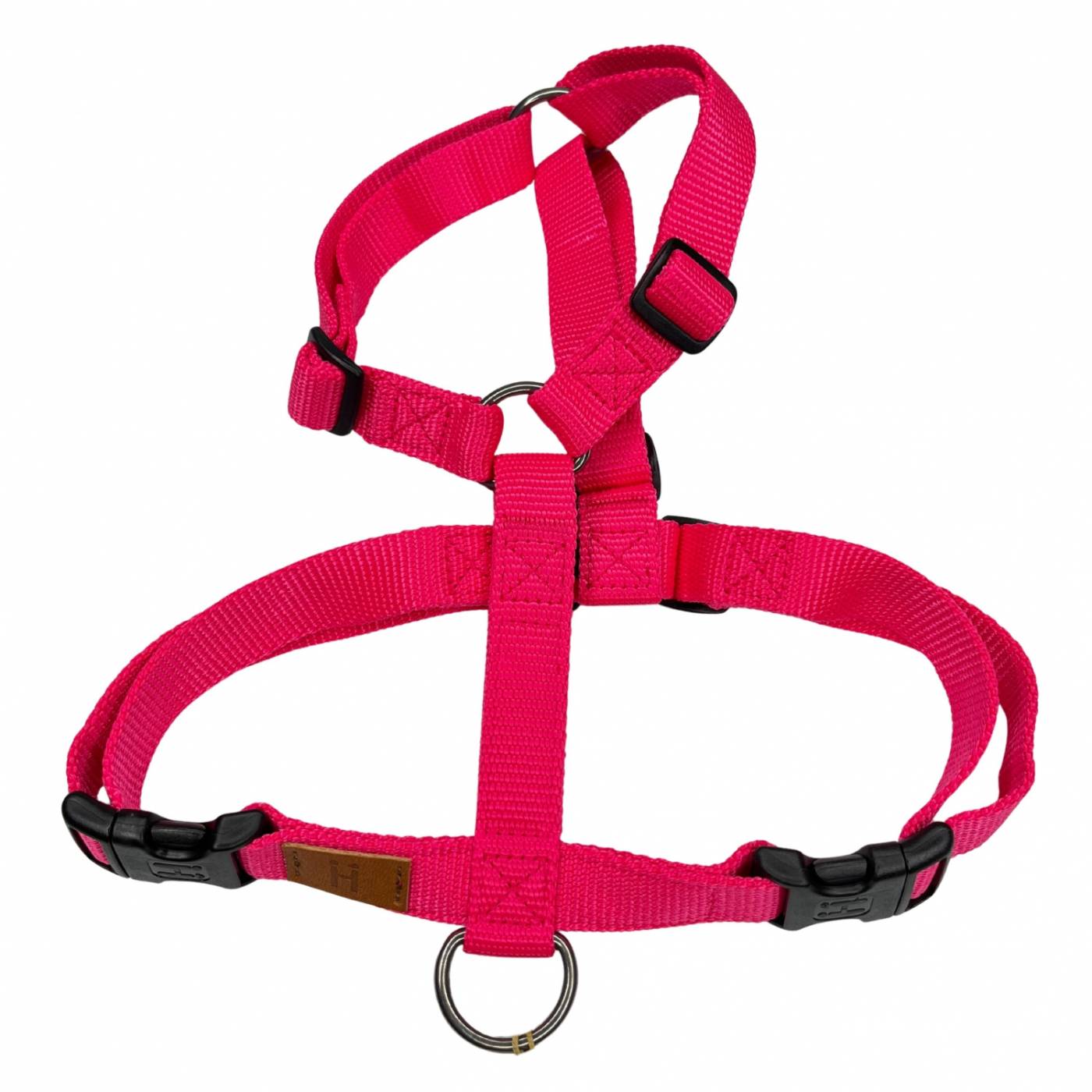 Haqihana Pettorina ad H in Nylon per Cani Neon Bubblegum