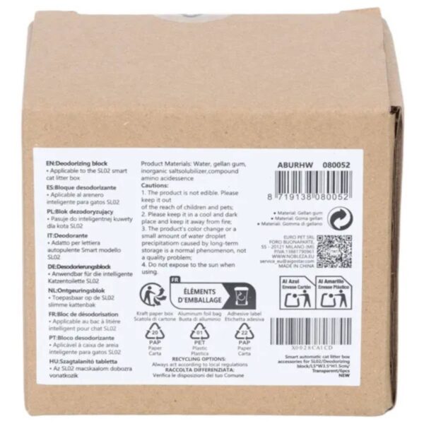 Deodorante Compatibile con Lettiera Autopulente Smart per Gatti Modello SL02 6 Pezzi