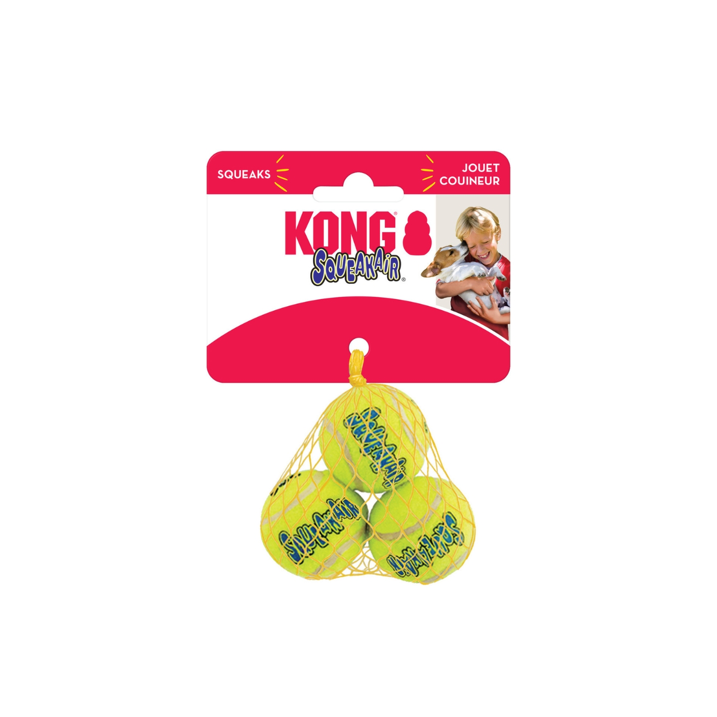 Kong Air Squeaker Tennis Ball Gioco per Cani Palla da Tennis