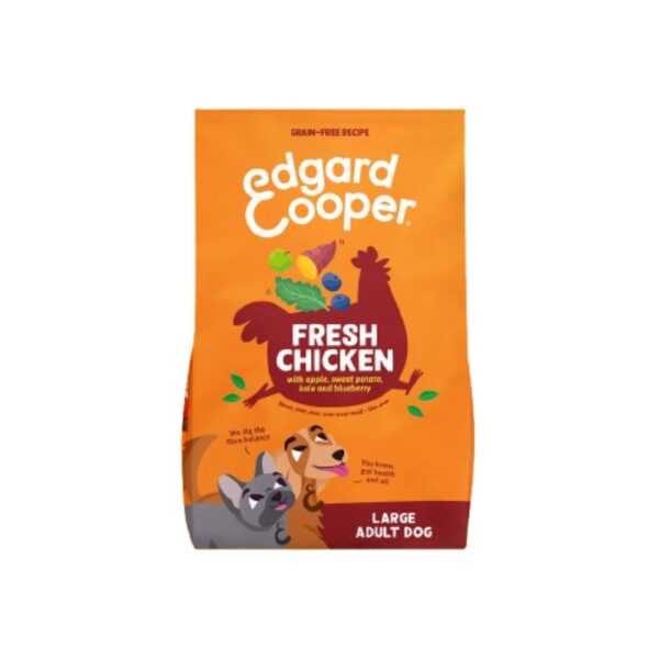 sacco 12 kg crocchetta grande l edgard & cooper pollo per cani adulti
