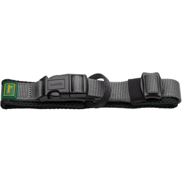 Hunter Collare per Cani Regolabile Maldon Nero/Grigio Riflettente
