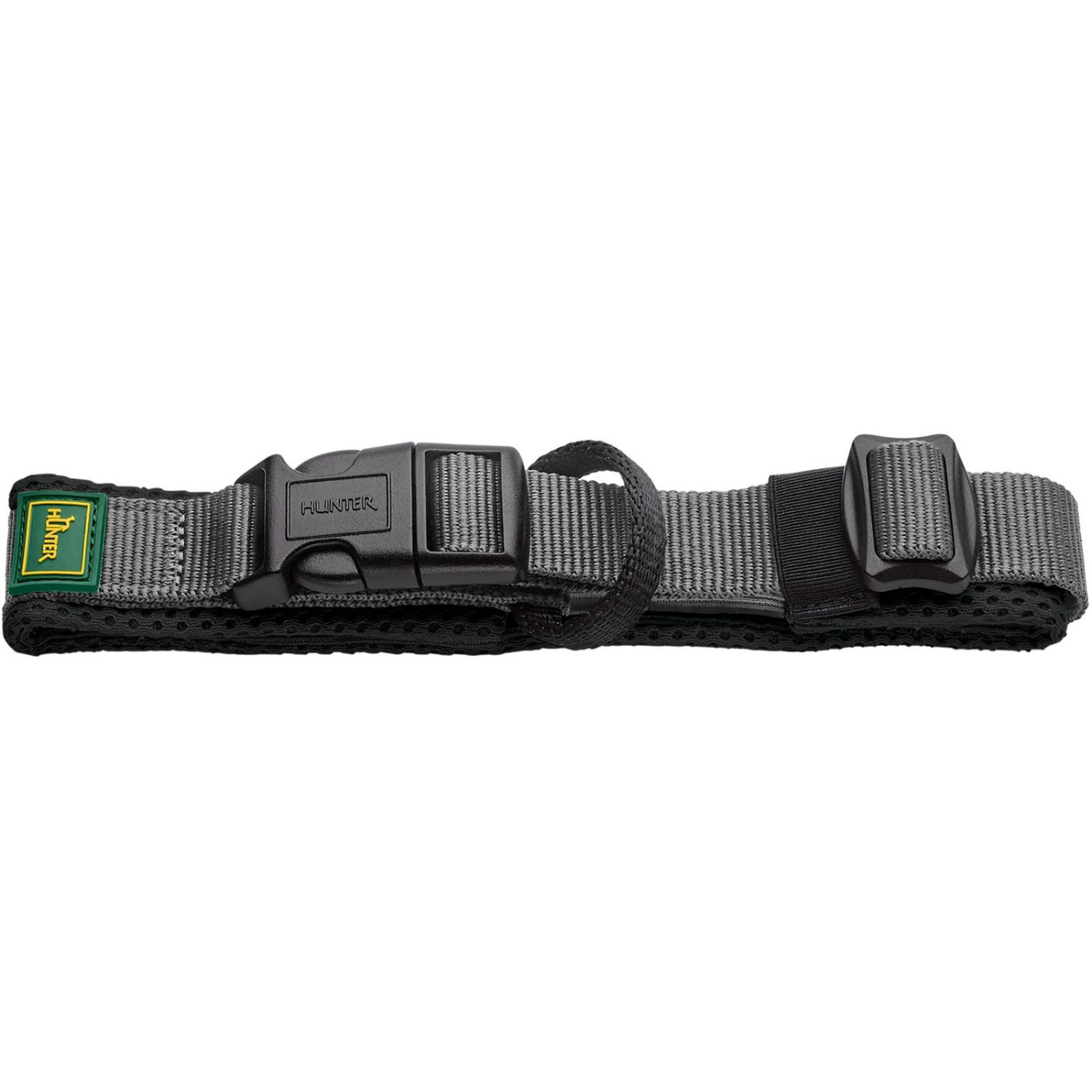 Hunter Collare per Cani Regolabile Maldon Nero/Grigio Riflettente