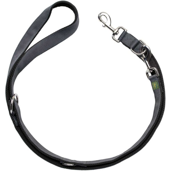 Hunter Guinzaglio da Passeggio Regolabile Maldon Nero/Grigio Riflettente