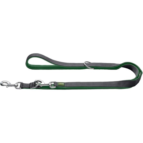 Hunter Guinzaglio da Passeggio Regolabile Maldon Verde Scuro/Grigio Riflettente