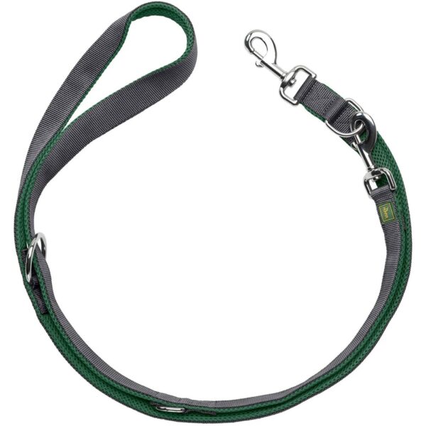 Hunter Guinzaglio da Passeggio Regolabile Maldon Verde Scuro/Grigio Riflettente