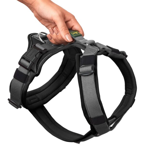 Hunter Pettorina per Cani Maldon Up Nero/Grigio Riflettente