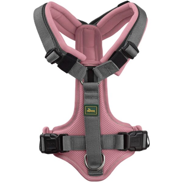 Hunter Pettorina per Cani Maldon Up Rosa Antico/Grigio Riflettente