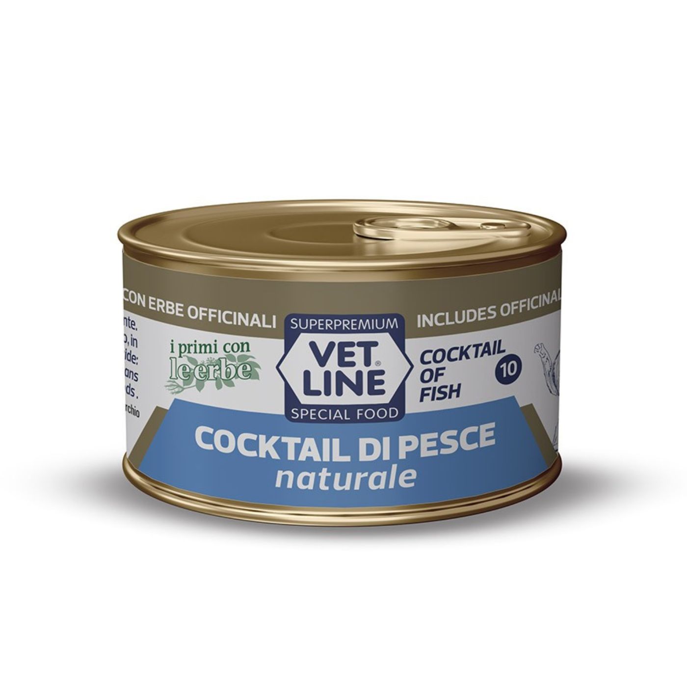 Vet Line Naturale Cocktail Pesce 70 g Umido per Gatti