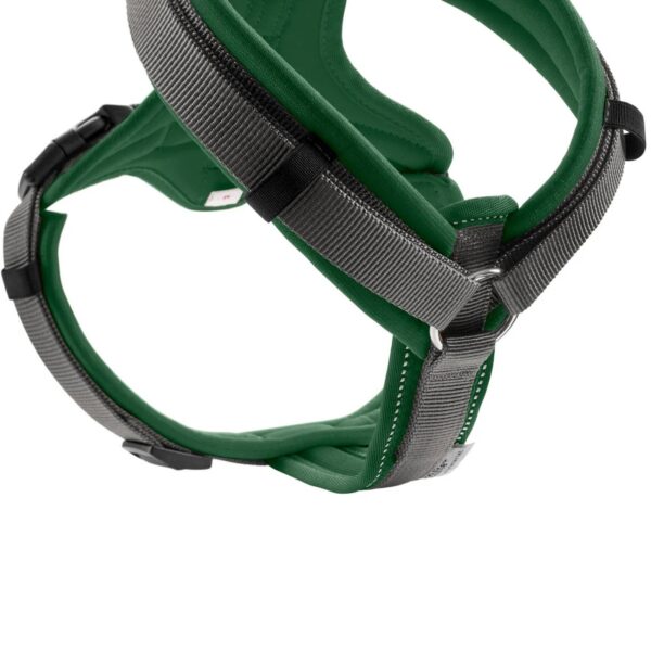hunter pettorina per cani maldon up verde scuro/grigio riflettente
