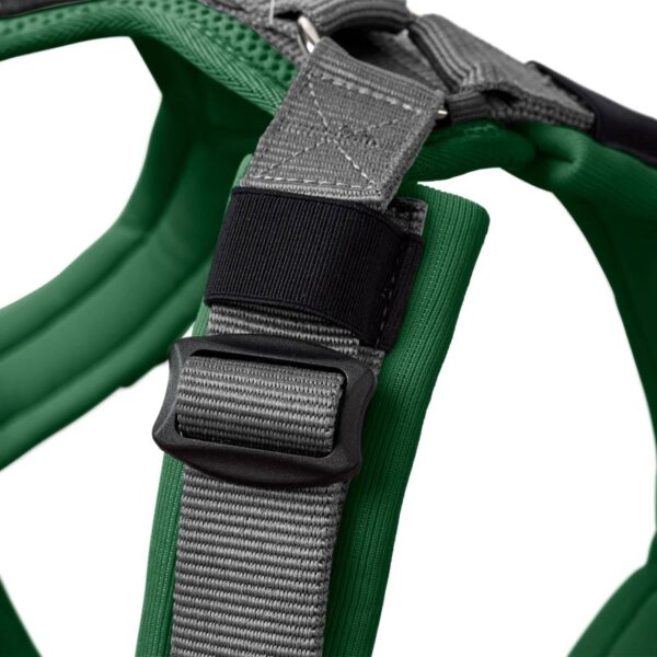 hunter pettorina per cani maldon up verde scuro/grigio riflettente