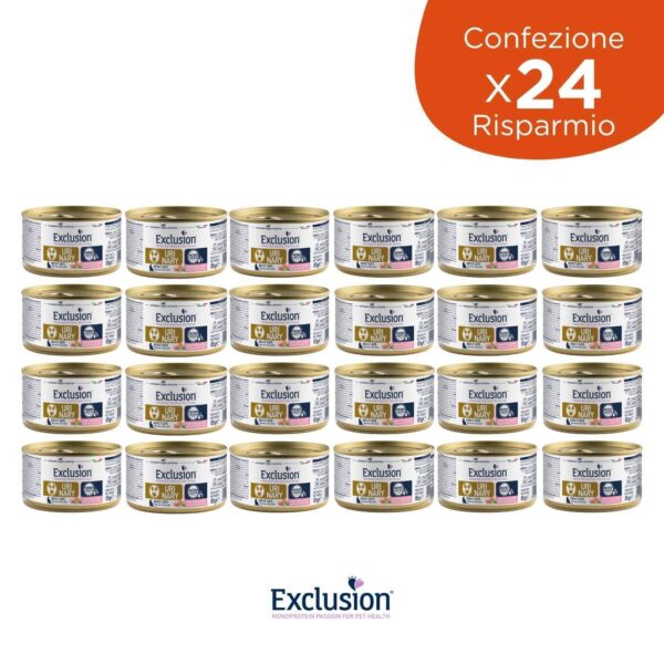 Exclusion Urinary Maiale Piselli e Riso 85 gr per Gatti