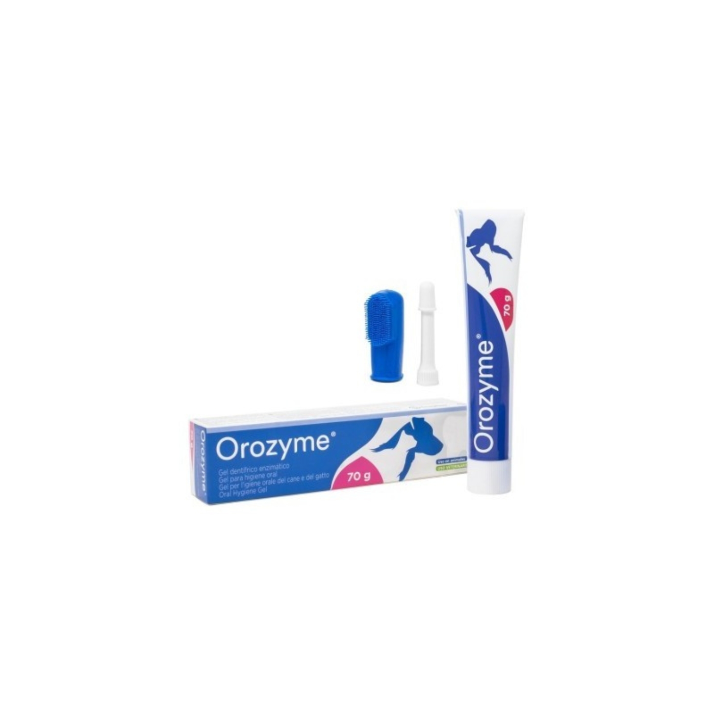 Orozyme Gel Dentifricio + Spazzolino per Cani e Gatti 70 gr