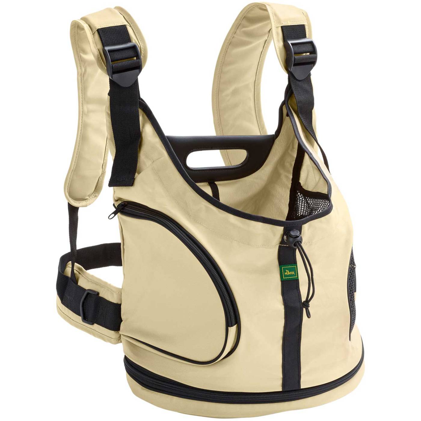 Hunter Zaino/Borsa da trasporto Kangaroo Beige per Cani e Gatti fino a 6 Kg Mis. 30x20x30 cm