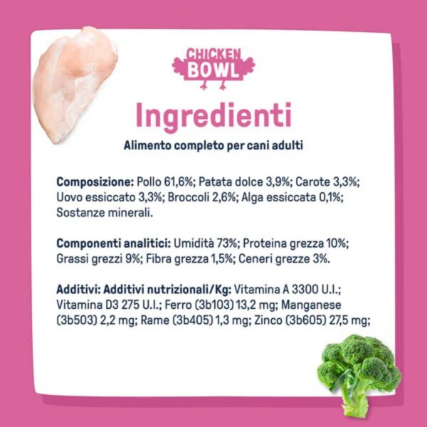 Dog Heroes Bowl Chicken Pollo Cibo Fresco per Cani 390 g