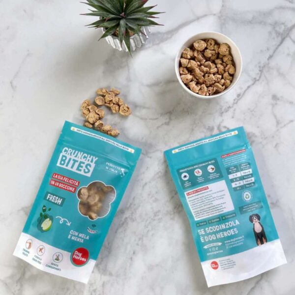 Dog Heroes Crunchy Bites Fresh Snack Naturali per Cani 80 g