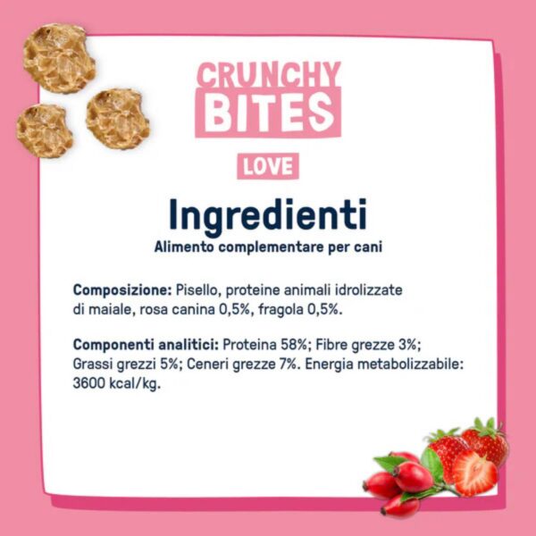 Dog Heroes Crunchy Bites Love Snack Naturali per Cani 80 g