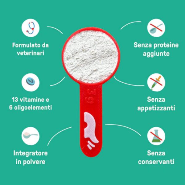 Dog Heroes Vitamin Mix Integratore Alimentare in Polvere per Cani Cuccioli e Adulti 250 gr