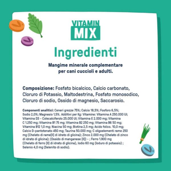 Dog Heroes Vitamin Mix Integratore Alimentare in Polvere per Cani Cuccioli e Adulti 250 gr