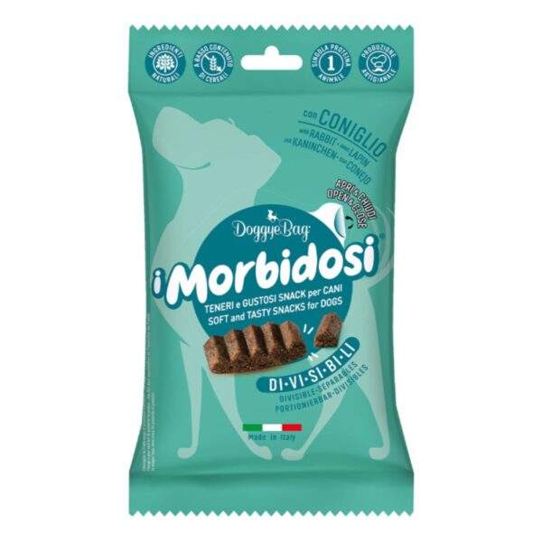 DoggyeBag I Morbidosi Snack Morbidi e Divisibili con Coniglio per Cani 90 g