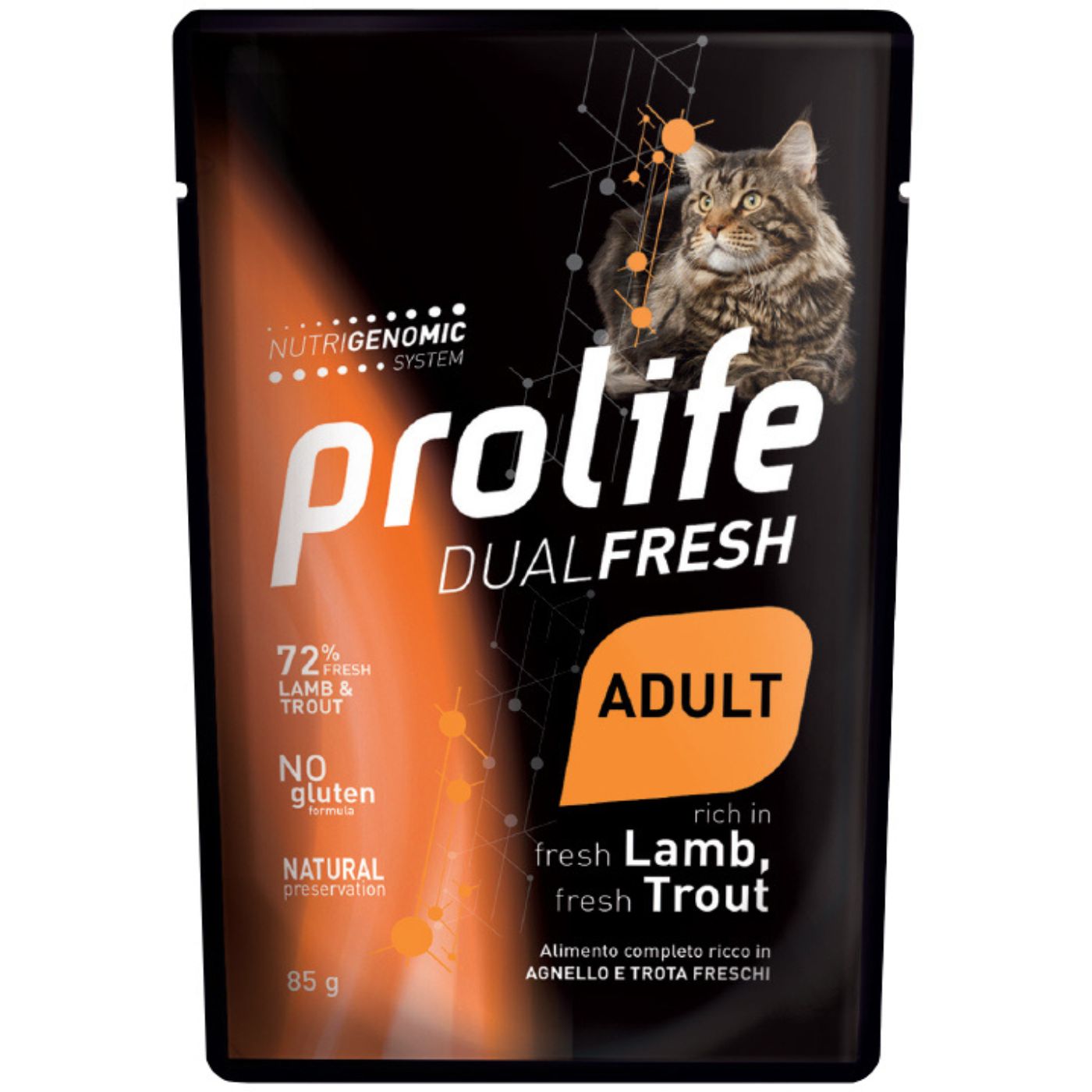 Prolife Cat Dual Fresh Adult Agnello e Trota Umido per Gatti