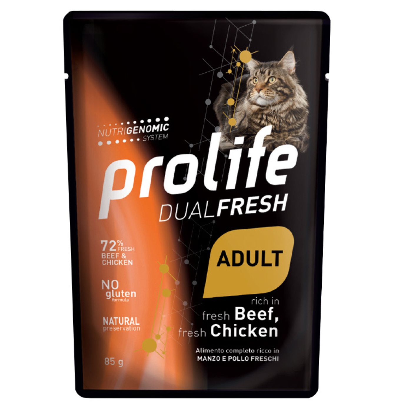Prolife Cat Dual Fresh Adult Manzo e Pollo Umido per Gatti