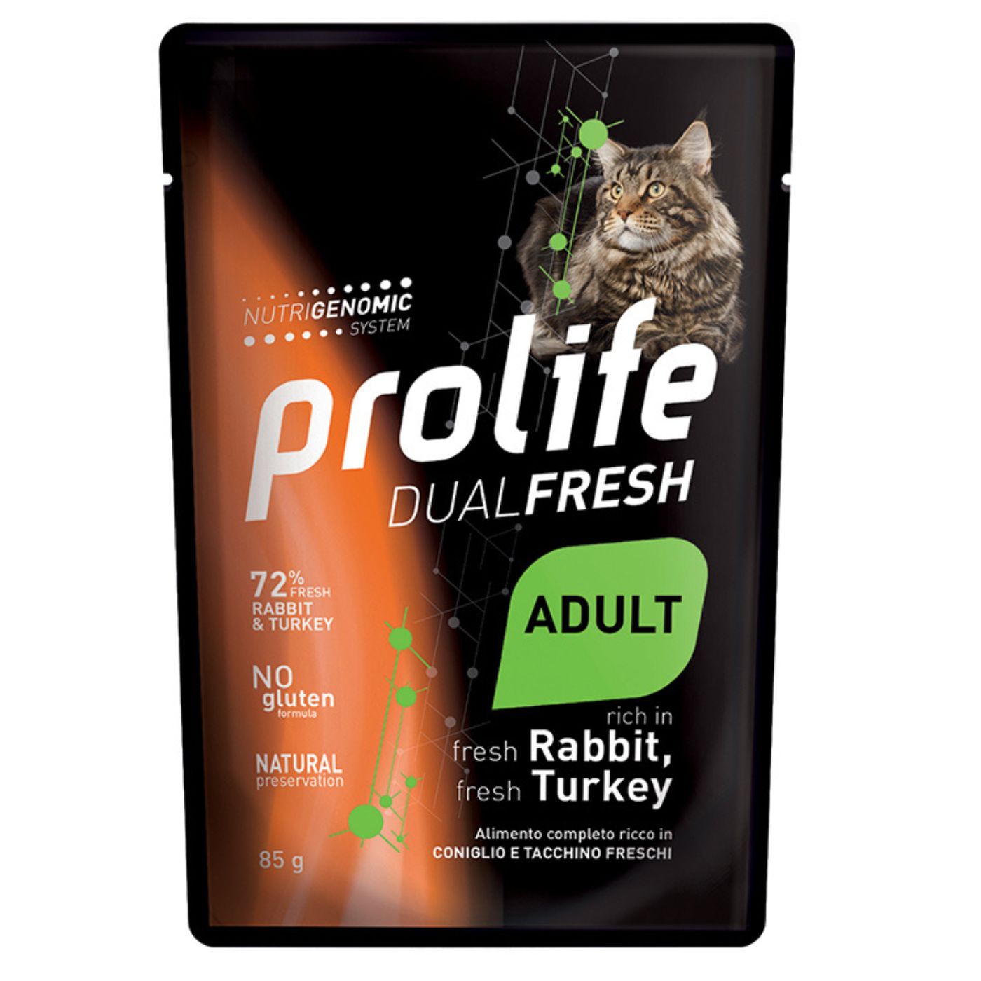 Prolife Cat Dual Fresh Adult Coniglio e Tacchino Umido per Gatti