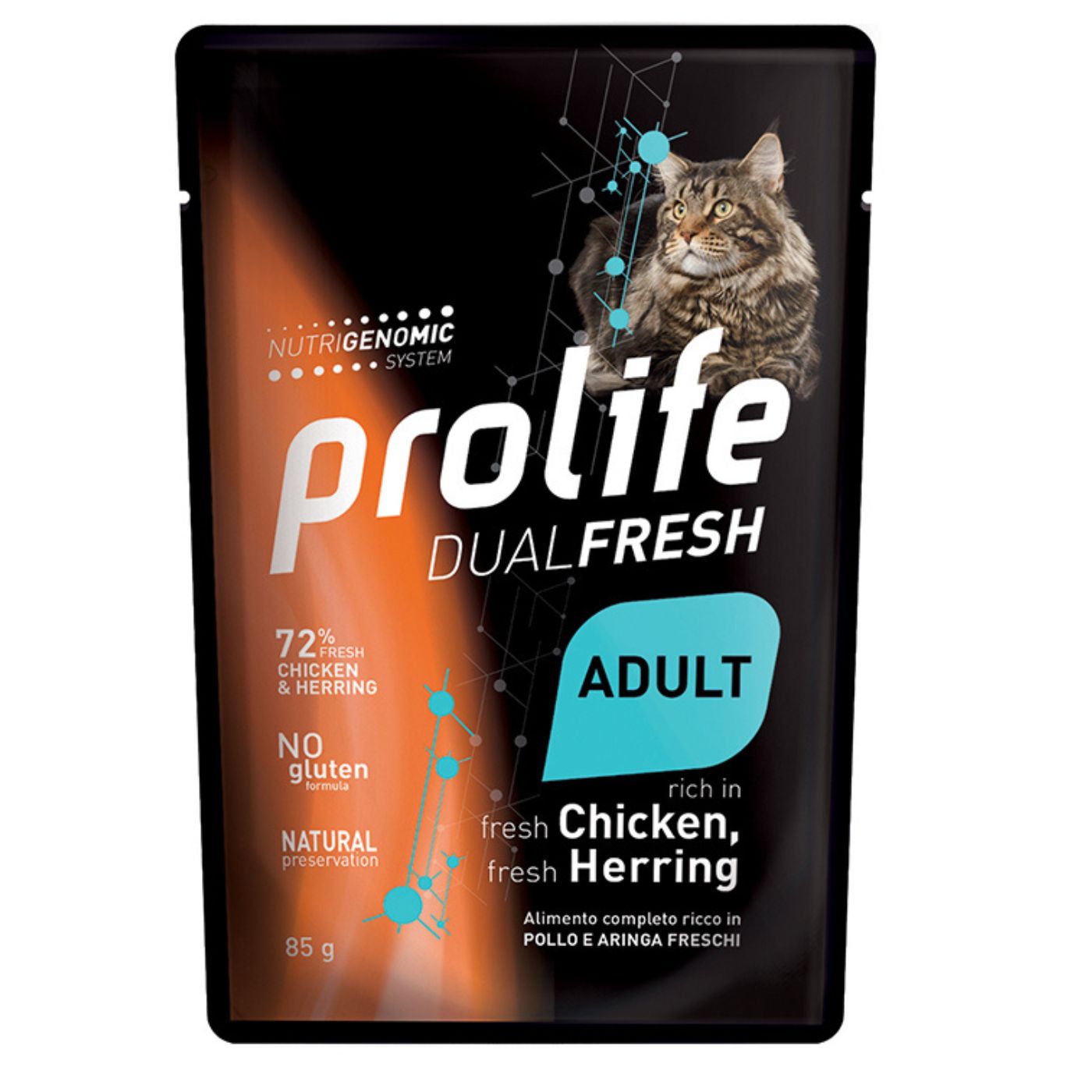 Prolife Cat Dual Fresh Adult Pollo e Aringa Umido per Gatti